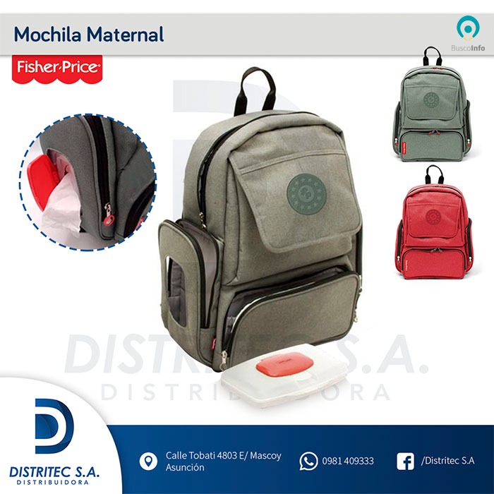 Distritec S.a. Mochila Maternal Tobati 4803 Esq. Maskoi BuscoInfo Paraguay
