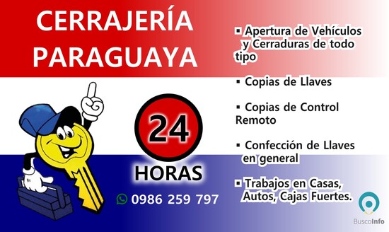Cerrajeria Paraguaya 24 horas en Barrio La Encarnación